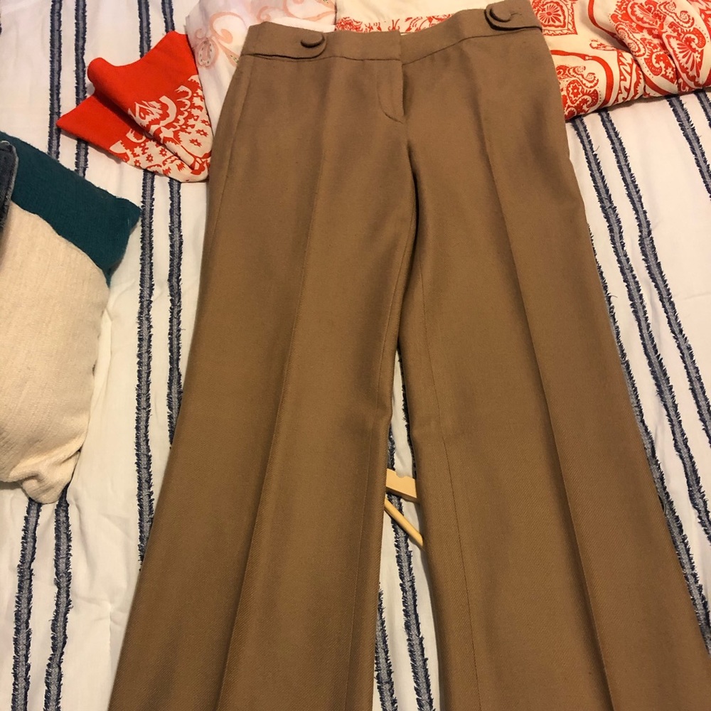 J. Crew Favorite Fit Camel Trousers 4Tall